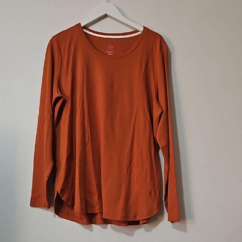 Essentials Women's Rust Long Sleeve Top